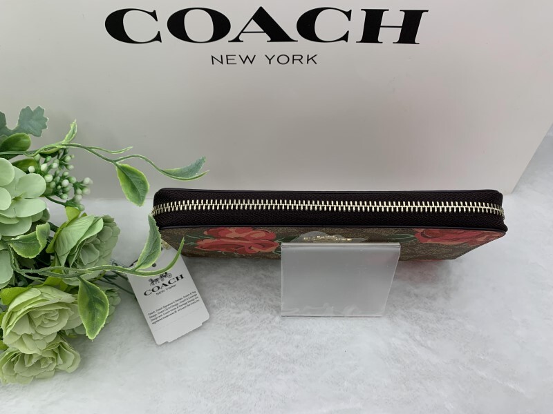 コーチ COACH 長財布 財布 シグネチャー アコーディオン 母の日 贈り物 ギフト 花柄 ファッション レディース 新品未使用 F39189 A184Zの画像5