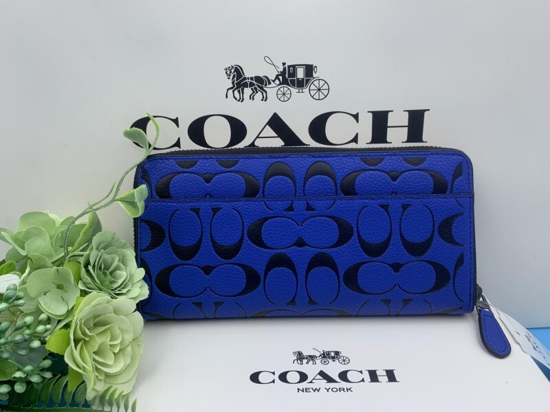 コーチ COACH 長財布 財布 レディース メンズ ファッション プレゼント 贈り物 ギフト シグネチャー ロング ジップ 新品 未使用 CA298 C081_画像3