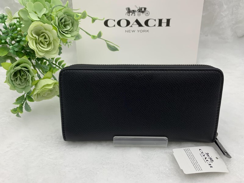 コーチ COACH 長財布 財布 メンズ ブラック 黒 プレゼント 贈り物 ギフトロング ジップ 新品 未使用 ファッション F74977 A191