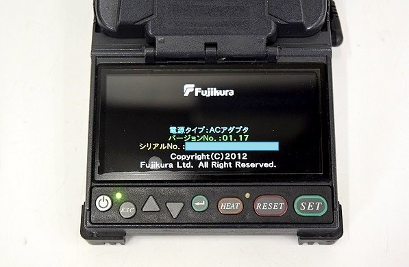 FUJIKURA/フジクラ 光ファイバ融着接続機□FSM-12R 中古 訳あり_画像3
