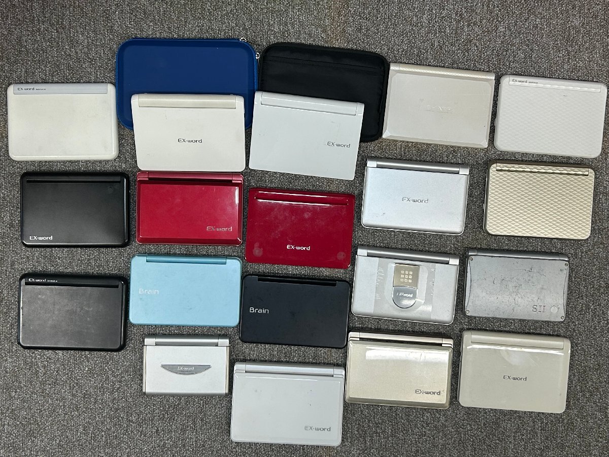  set sale * operation verification OK*[ used ] computerized dictionary sharp Casio Seiko 19 pcs No.62