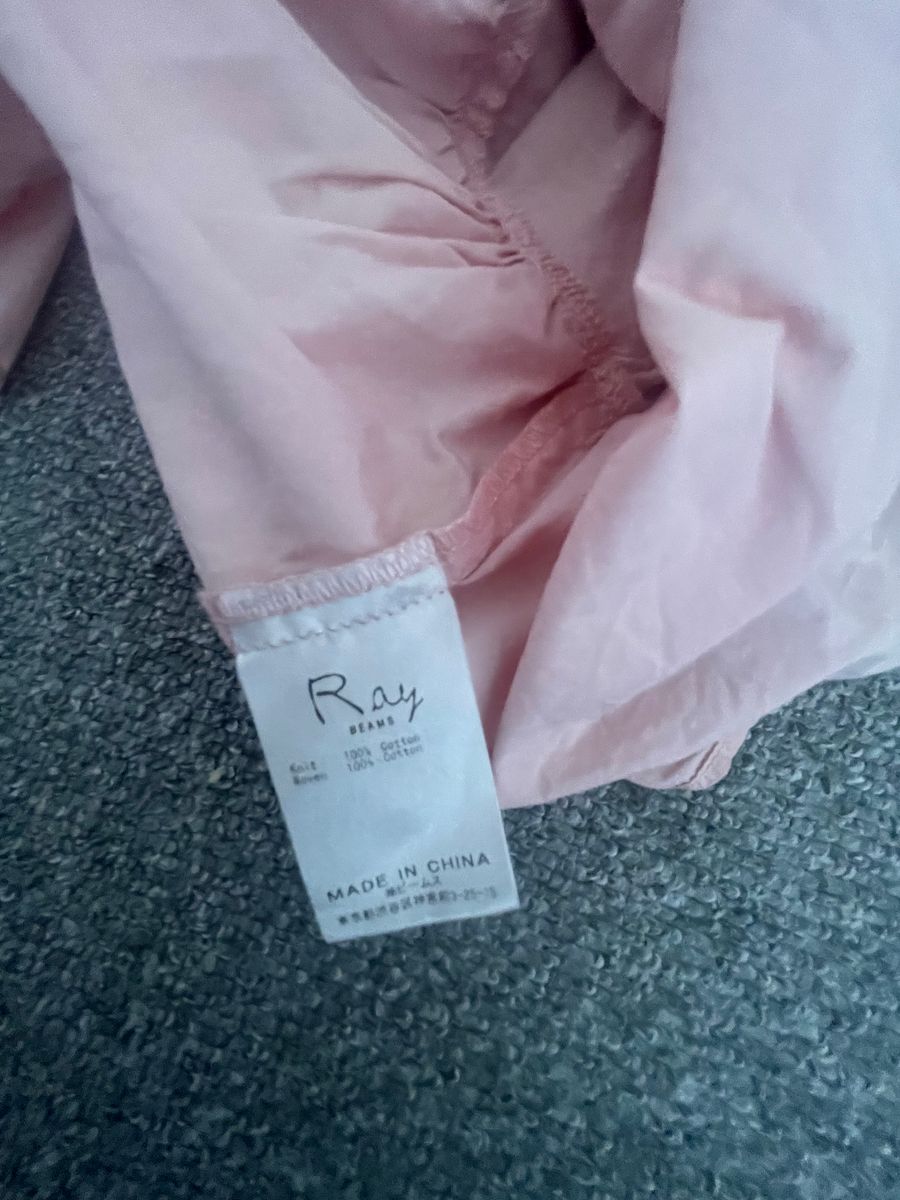 レイビームス レディース トップス　フリーサイズ　ピンク　ペプラム 半袖 Tシャツ
