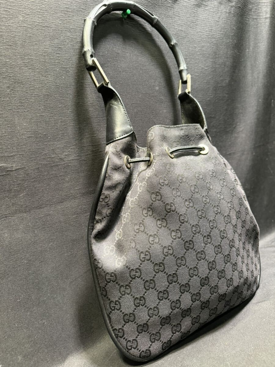 GUCCI グッチ ショルダーバッグ GGキャンバス バンブー 0519-120(10)_画像3