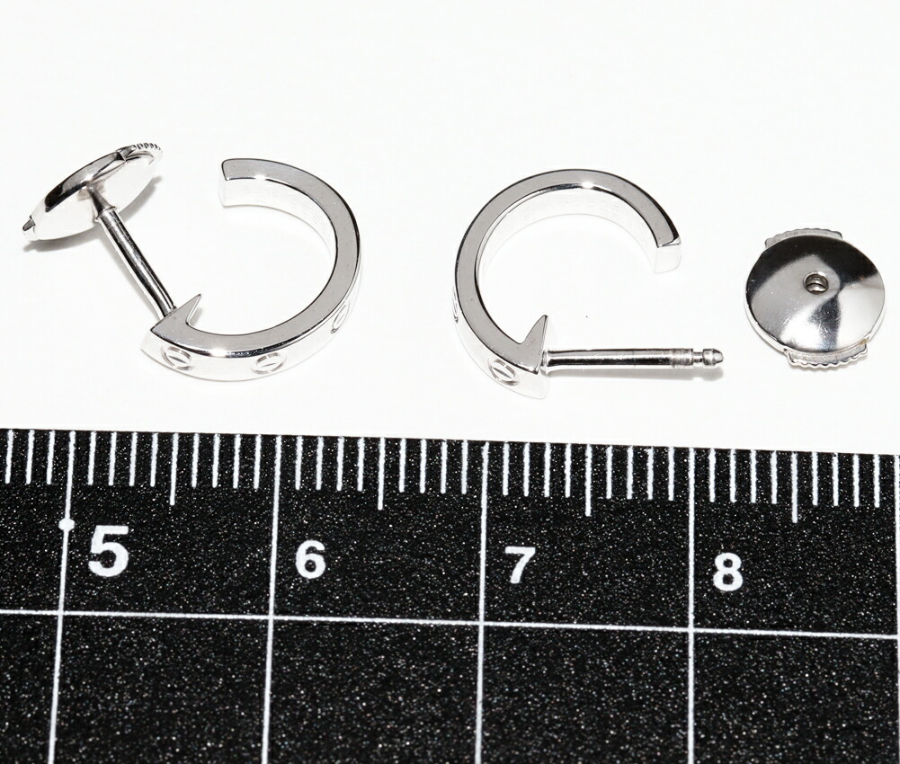  Cartier hoop earrings K18WG Minya b earrings B80289