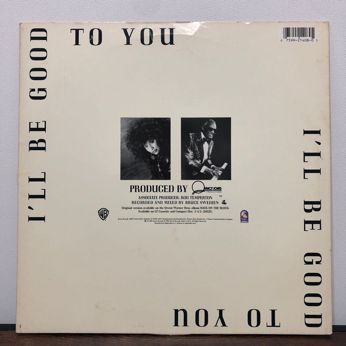 Quincy Jones / I'll Be Good To You レコード 輸入盤の画像2