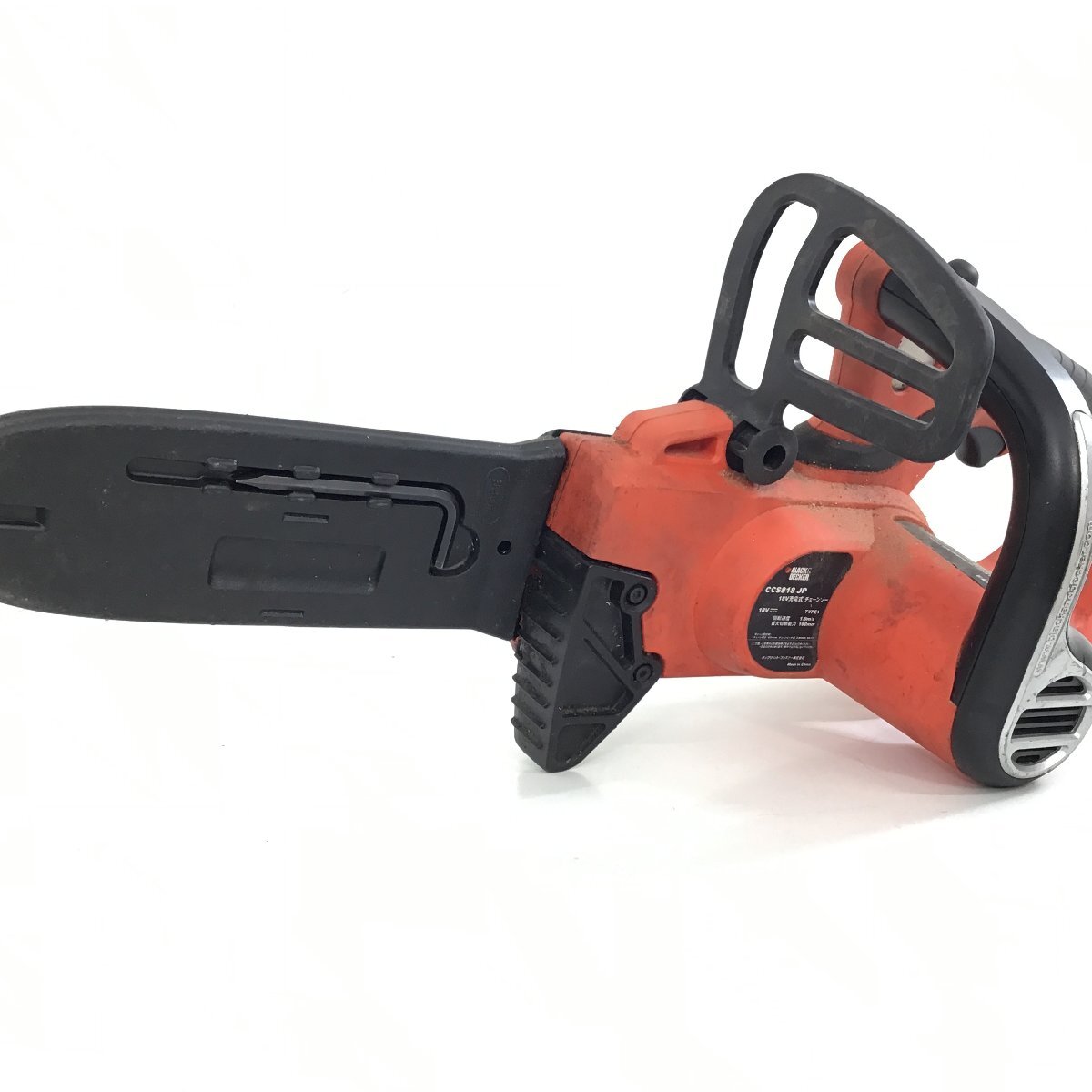 BLACK DECKER ブラックデッカー コードレスチェーンソー 充電式 電動工具 動作品【同梱不可/売り切り/05-29】の画像2