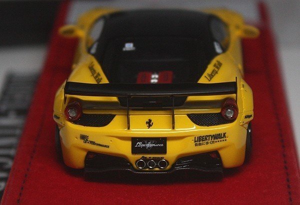 ▲超希少！世界60台！FuelMe 1/43 フェラーリ Ferrari 458 Italia LB★Works Liberty Walk イエロー_画像4