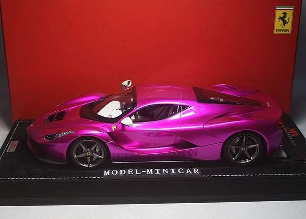 ▲最後1台！世界限定！超貴重な！MR 1/18 ラ・フェラーリ Ferrari LaFerrari F70 新品 FLASH PINK_画像5