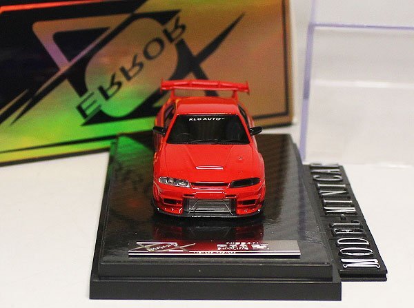 ▲超美品！赤！世界限定！404ERROR 1/64 日産 NISSAN GTR ホンダ GT-R R33 新品 Resin Model_画像2