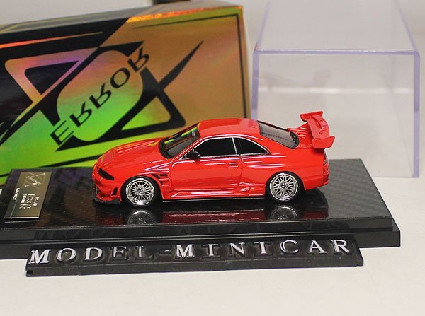 ▲超美品！赤！世界限定！404ERROR 1/64 日産 NISSAN GTR ホンダ GT-R R33 新品 Resin Model_画像1