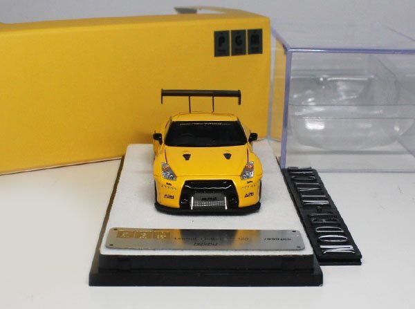 ▲全開閉！Yellow！世界限定！One Model x PGM 1/64 日産 NISSAN GTR R35 GT-R 金属製 新品_画像3