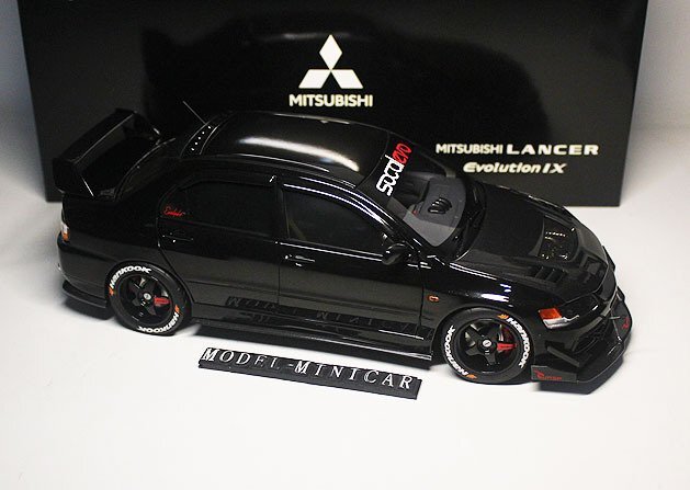 ▲超絶版！全開閉！金属製！黑！SA 1/18 ランサーエボリューション Mitsubishi Lancer Evolution 9 EVO IX 新品 限定品_画像4