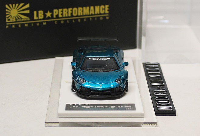 ▲世界限定999台！Artmins Green！ONEMODEL 1/64 ランボルギーニ Aventador LP700 Liberty Walk LB Works ONE MODELの画像2