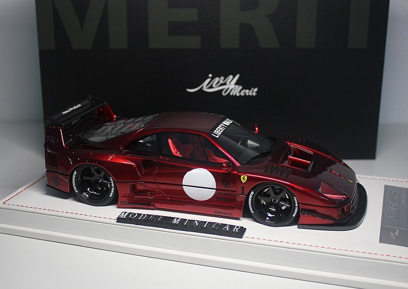 ▲超貴重な！Metallic Red！世界限定88台！IM 1/18 フェラーリ Ferrari F40 LBWK LB Works Zero Fighter 新品 Resin Model_画像7