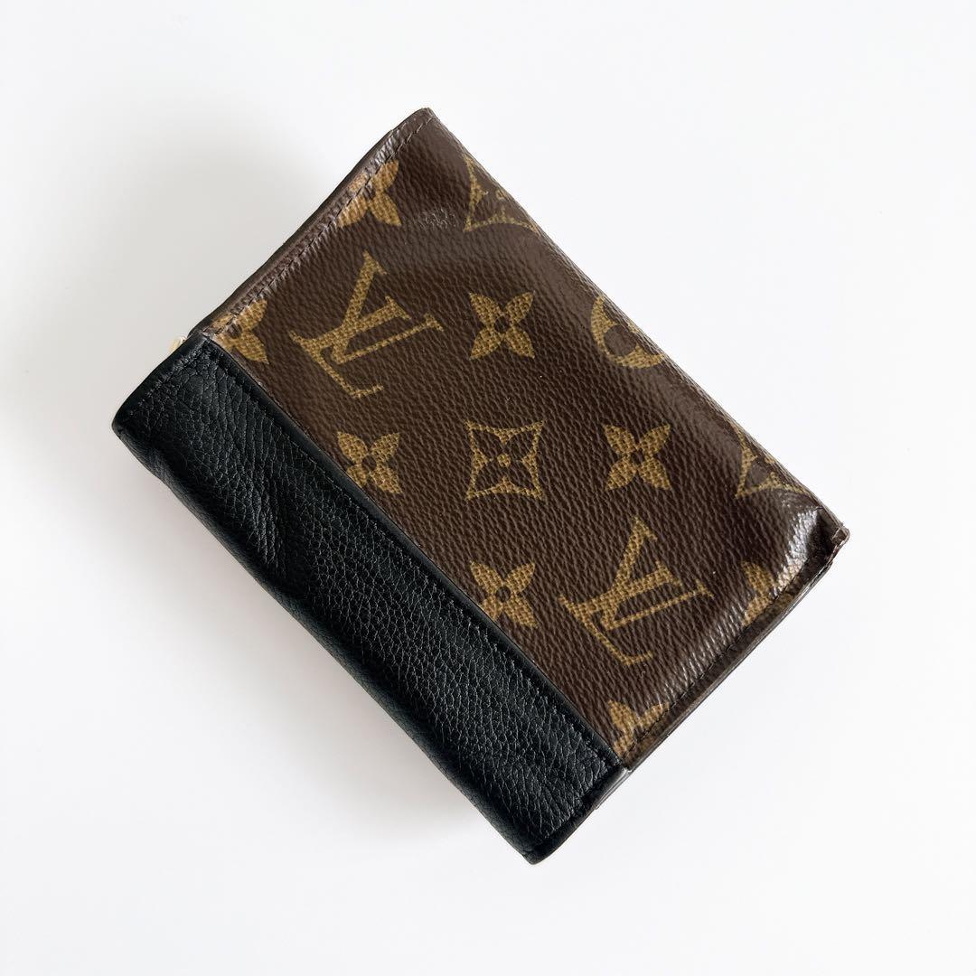 LOUIS VUITTON ルイヴィトン M67479 ポルトフォイユ パラスコンパクト 三つ折り財布 モノグラム ブラック レディース_画像3