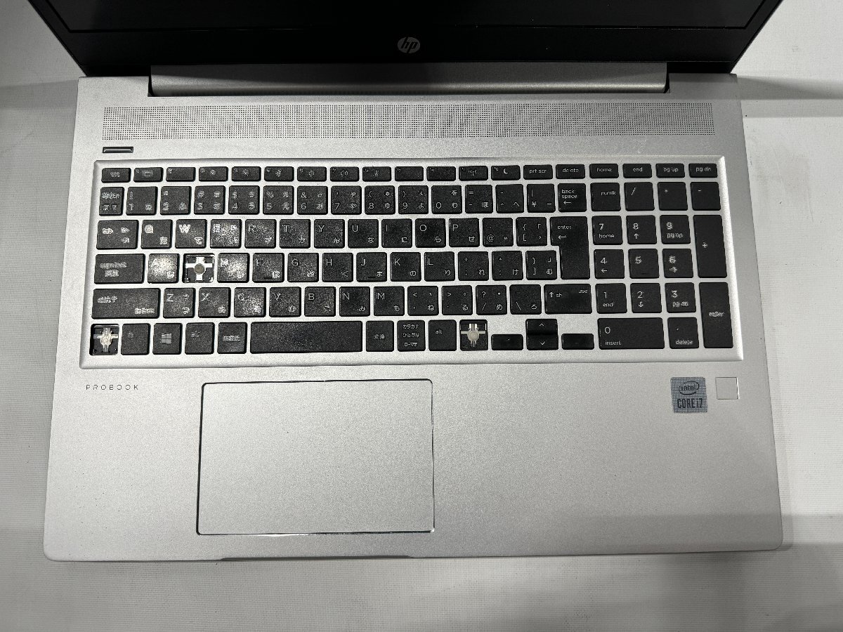 ◎1円スタート◎HP ProBook 450 G7 6YY34AV Intel Core i7-10510U 第10世代 メモリ無 ストレージ無 15.6inch FHD ジャンク 破損有 /0510e6_画像3