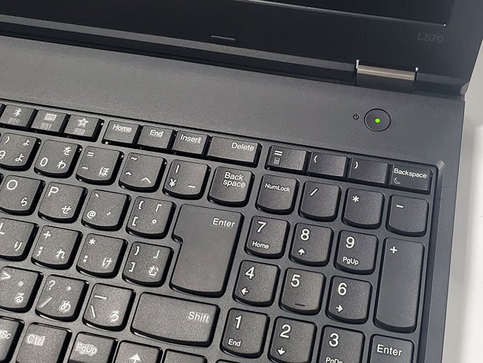■ジャンク1円～■Lenovo ThinkPad L570 i7-7500U メモリHDDなし DVD-RW 15.6型 Wi-Fi パーツ取りに 通電確認のみ OSなし 0514-S_画像4