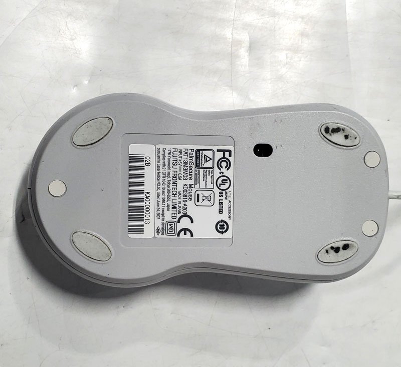 ■5台セット■ 富士通 PalmSecure-SL FAT13M3M03 マウスセンサーセット (ホワイト) USBマウス 1129-Sの画像4