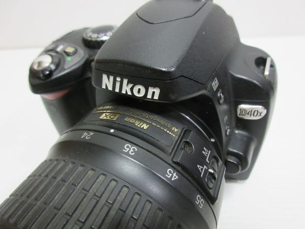 ◆Nikon ニコン D40X/AF-S DX NIKKOR ED 18-55mm 1:3.5-5.6 GII デジタル一眼レフカメラ 動作未確認 現状渡しの画像3