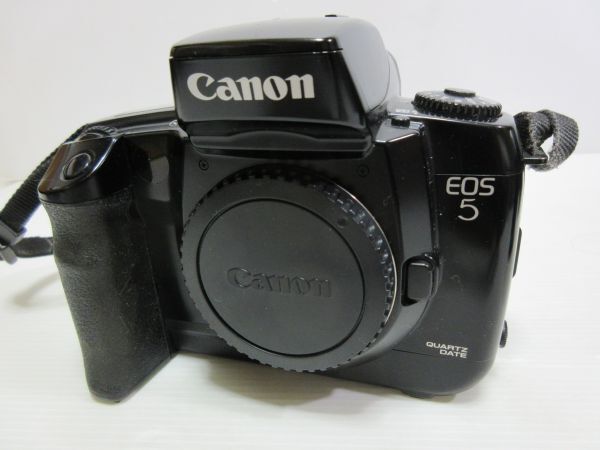 ◆Canon EOS5 キャノン イオス5 一眼レフ フィルムカメラ ボディ ストラップ付き 現状渡しの画像2