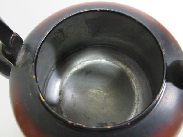 ◆レトロな 変わった銅製 茶瓶 やかん 2点セット 現状渡し_画像10