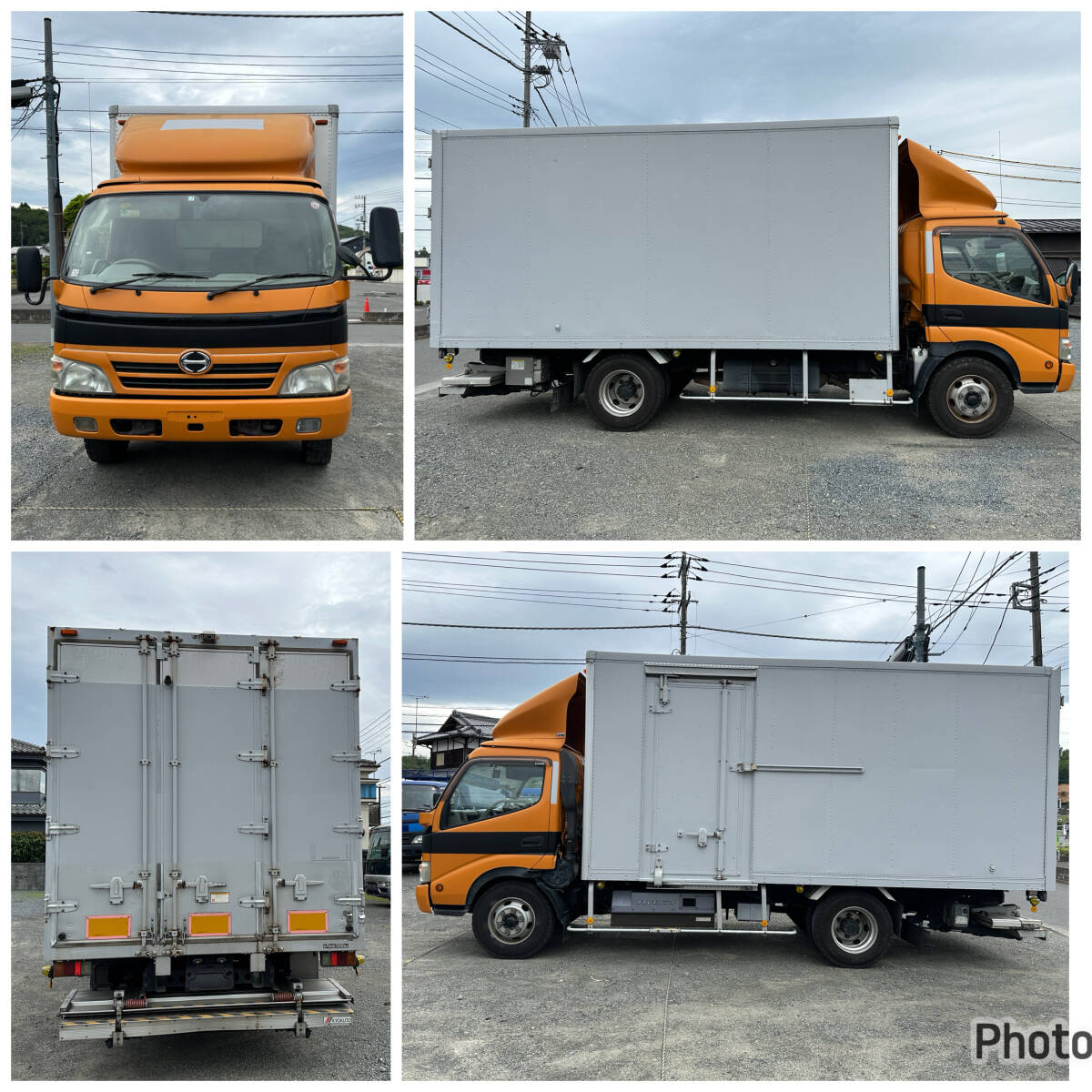  quotient . possibility!H21 year Hino Dutro,6 speed diesel turbo! north . made aluminum van! Kyokuto storage type power gate! frame corrosion less! carrier floor stainless steel 