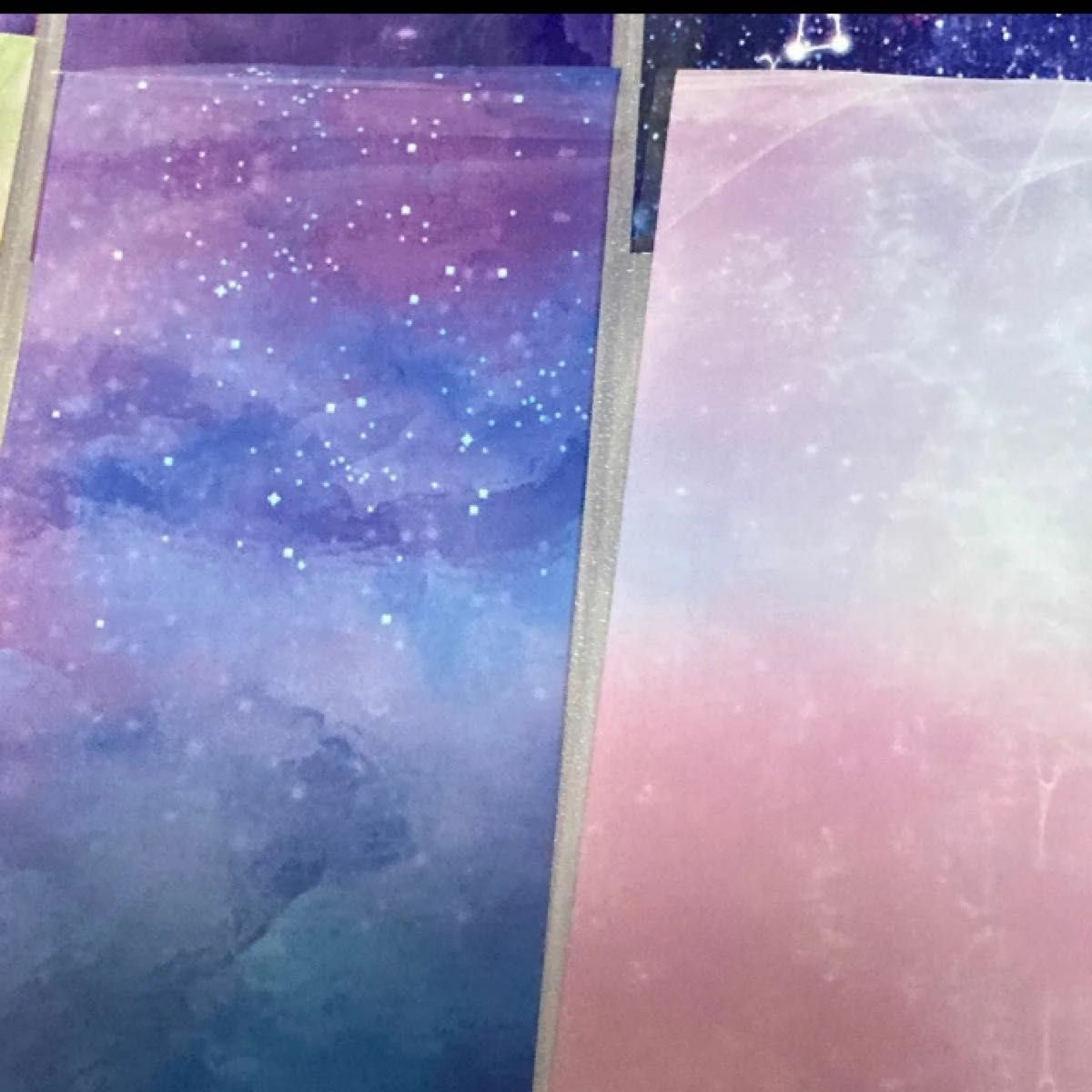 ネイルの転写シート　10種類セット　大理石　カラフル　ピンク　青　いろいろ　宇宙　ファンタジー　おしゃれなカラー　ジェル　デイリー