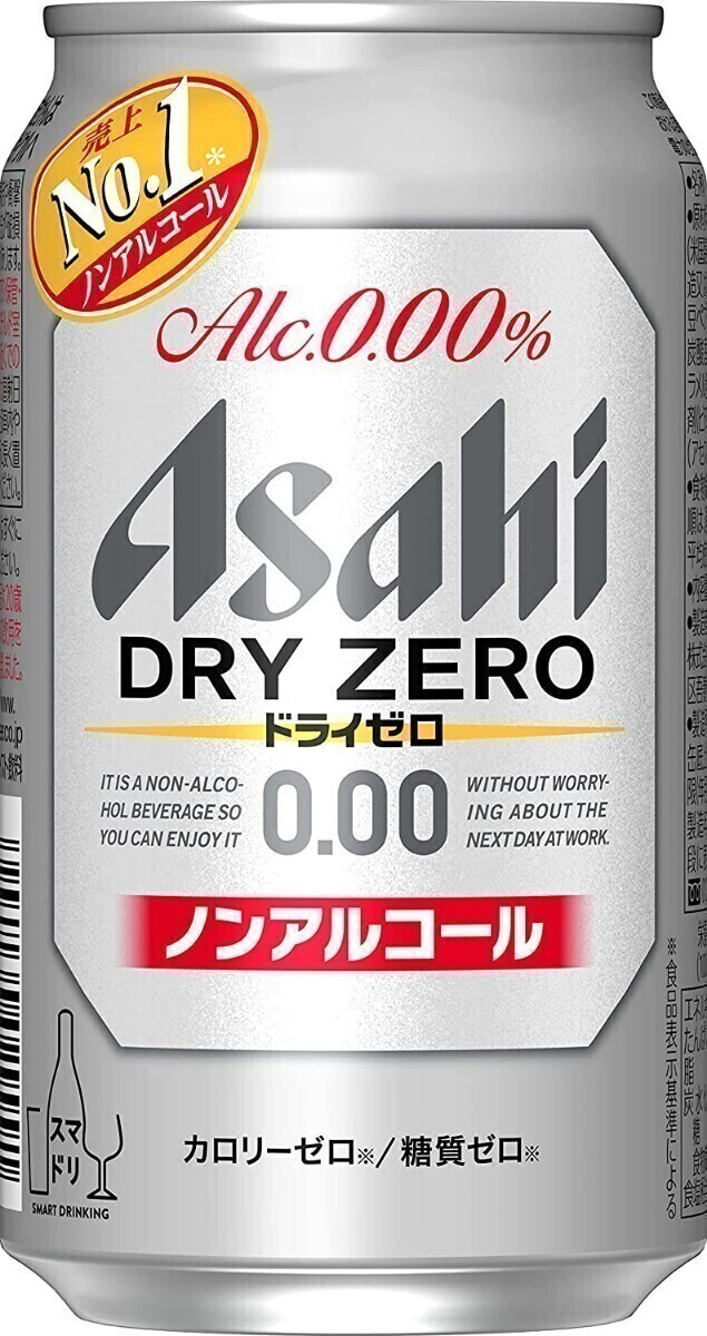 ○ アサヒ ドライゼロ ノンアルコール 350ml×24缶_画像1