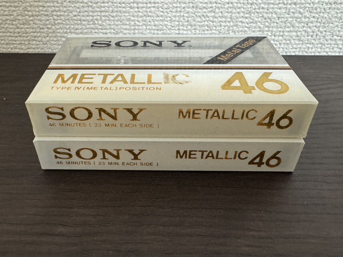 unopened goods SONY METALLIC 46 METAL POSITION cassette tape Sony 2 pcs set 