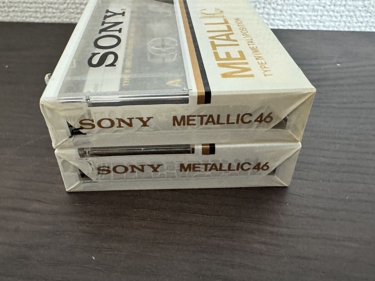  unopened goods SONY METALLIC 46 METAL POSITION cassette tape Sony 2 pcs set 