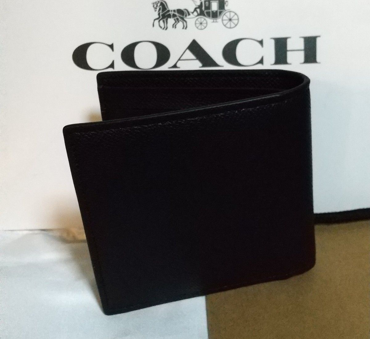 COACH 二つ折り財布 Cロゴ