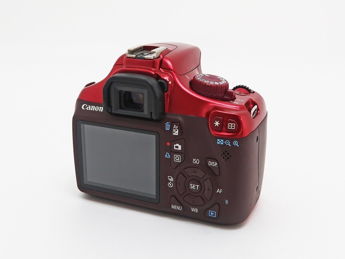 ◇【Canon キヤノン】EOS Kiss X50 EF-S 18-55 IS II レンズキット デジタル一眼カメラ レッド_画像2