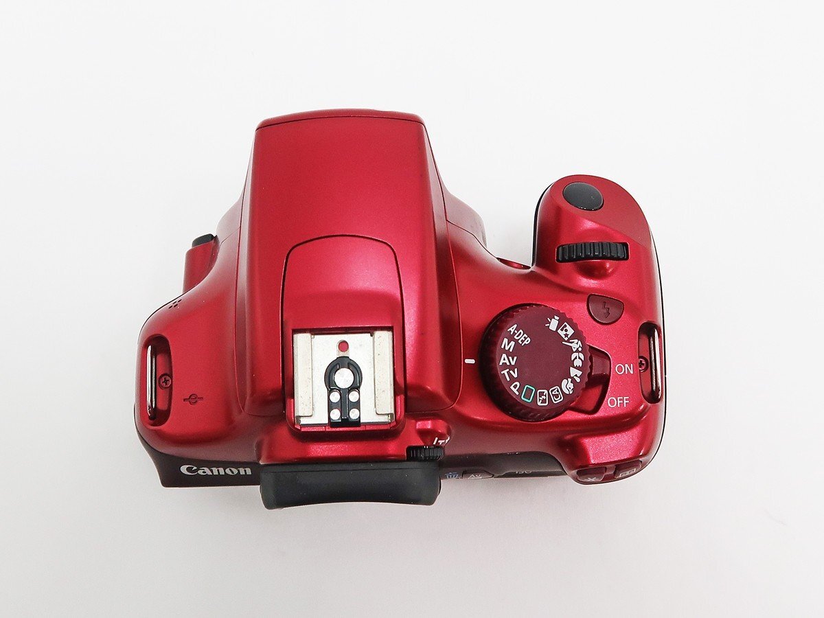 ◇【Canon キヤノン】EOS Kiss X50 EF-S 18-55 IS II レンズキット デジタル一眼カメラ レッド_画像5