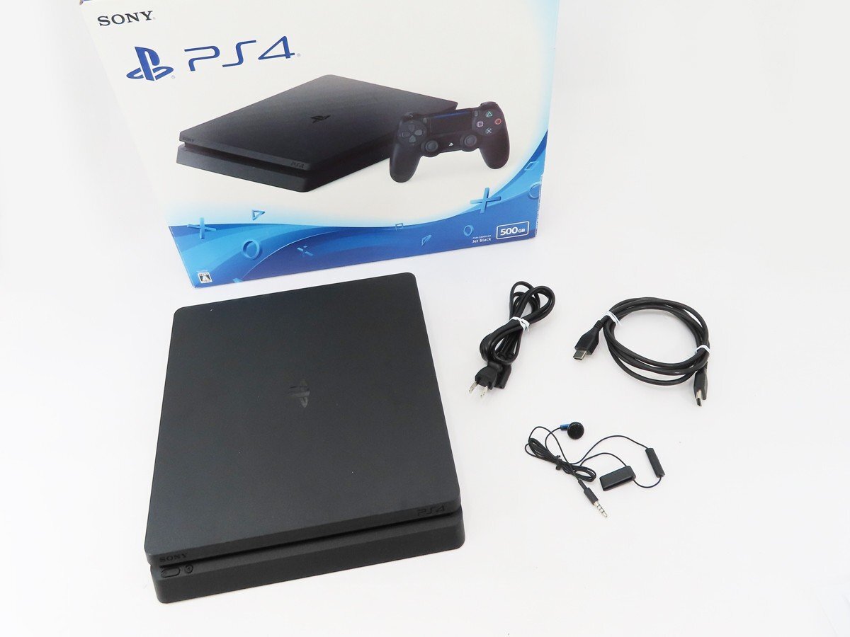 ♪○【SONY ソニー】PS4本体 500GB CUH-2200A ジェット・ブラック_画像1