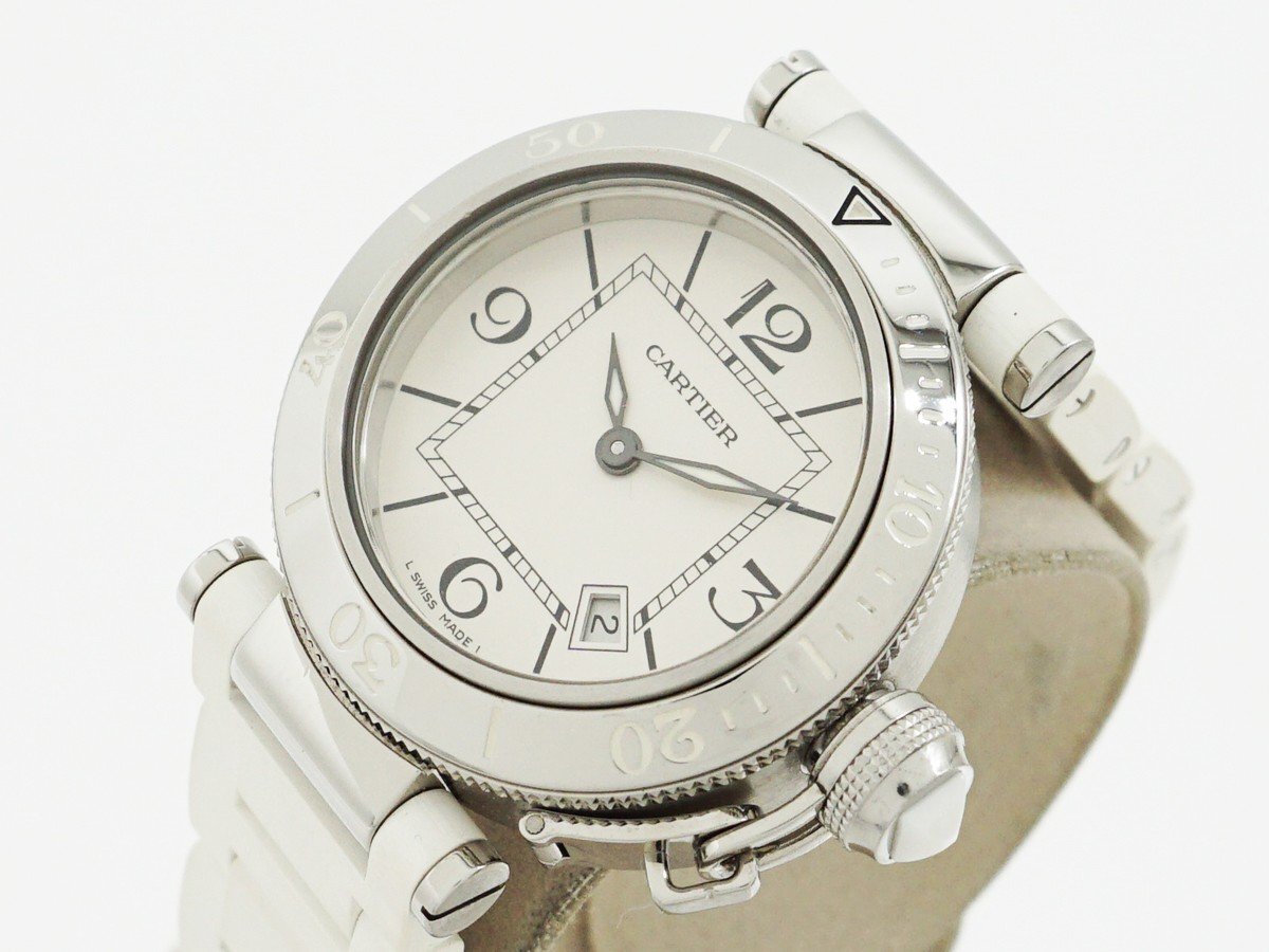 ◇【Cartier カルティエ】パシャ シータイマー レディ W3140002 クォーツ腕時計の画像8