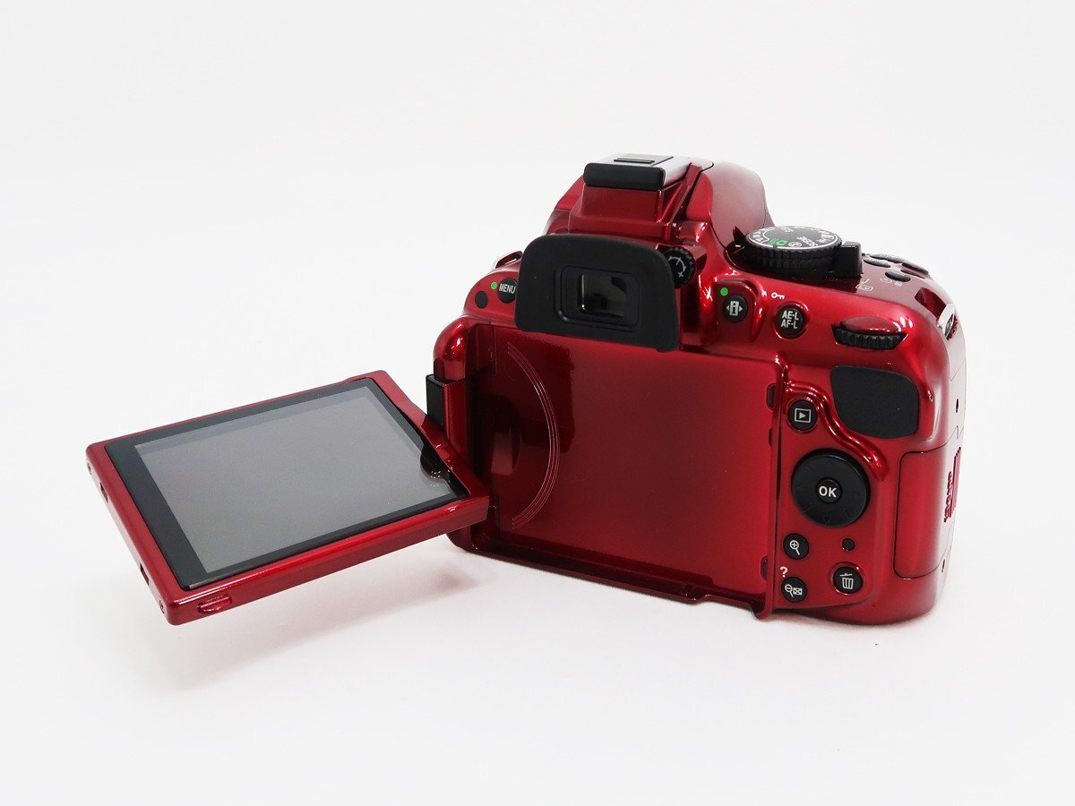 ◇【Nikon ニコン】D5200 18-55 VR レンズキット デジタル一眼カメラ レッド_画像2