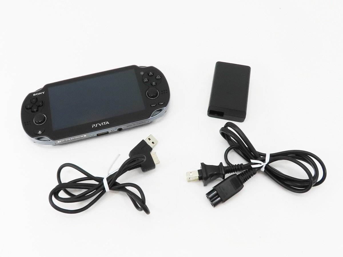 ◇【SONY ソニー】PS Vita 3G/Wi-Fiモデル + メモリーカード32GB PCH-1100 クリスタルブラック_画像6