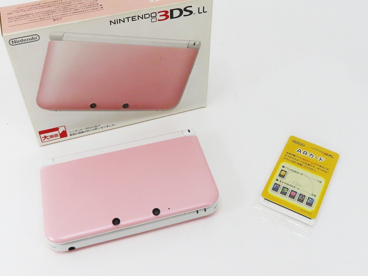 ○【任天堂】ニンテンドー3DS LL ピンク×ホワイト_画像7