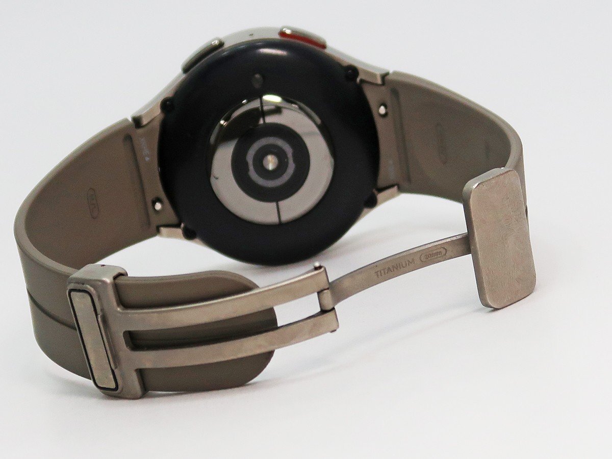 ◇【SAMSUNG サムスン】Galaxy Watch 5 Pro 45mm チタニウム SM-R920NZTAXJP スマートウォッチ グレー_画像7