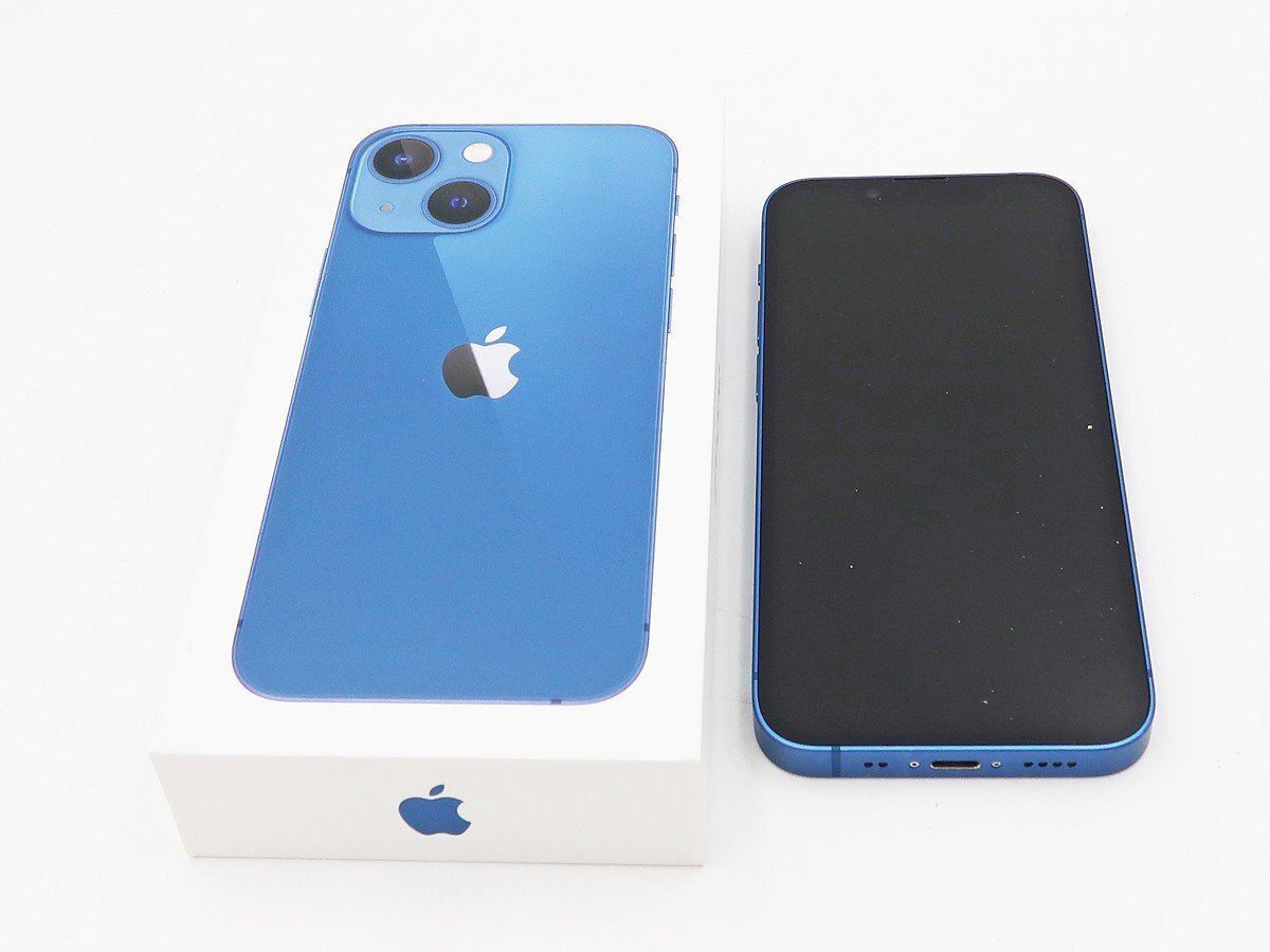 ◇【Apple アップル】iPhone 13 mini 128GB SIMフリー MLJH3J/A スマートフォン ブルー_画像9