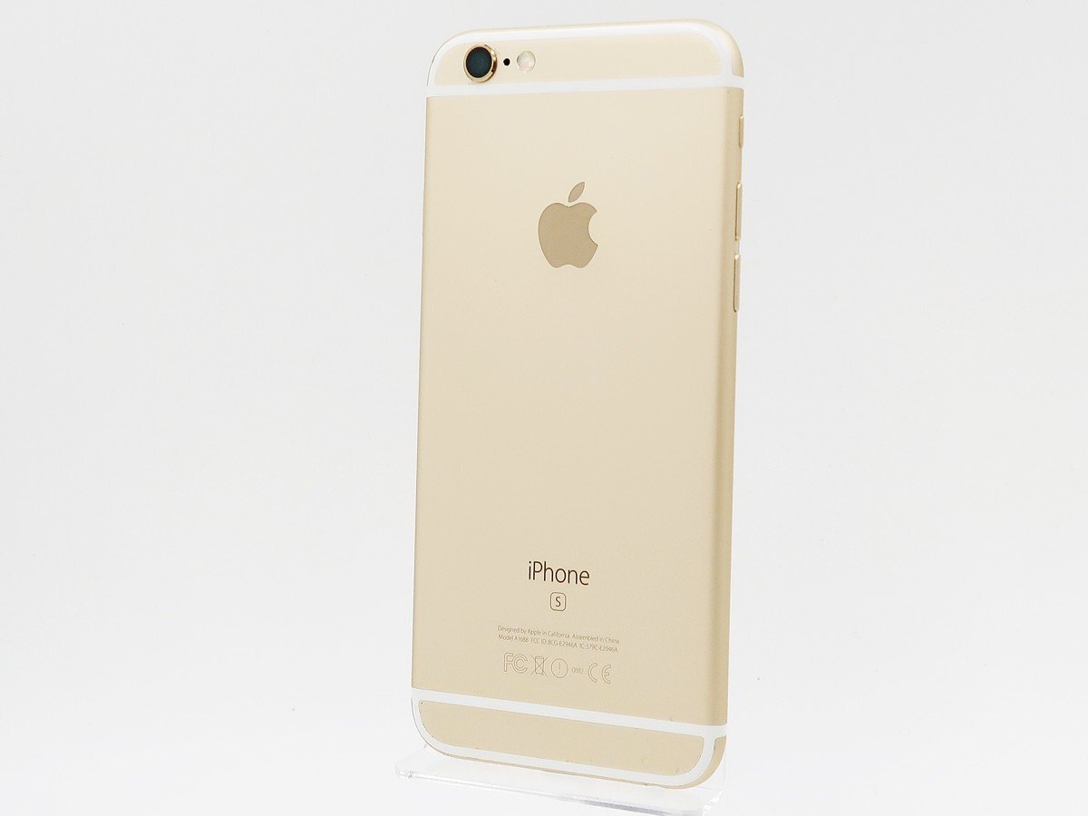 ◇ジャンク【SoftBank/Apple】iPhone 6s 64GB SIMロック解除済 NKQQ2J/A スマートフォン ゴールド_画像1