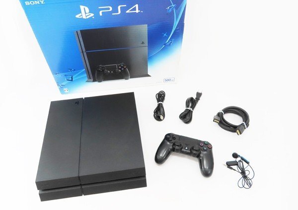 ♪○【SONY ソニー】PS4本体 500GB CUH-1200A ジェット・ブラック_画像1