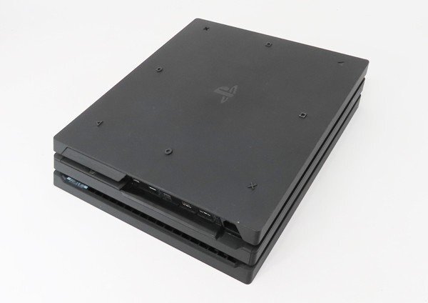 ○ジャンク【SONY ソニー】PS4 Pro本体 HDD欠品 CUH-7000B ゲーム機 ジェット・ブラック_画像4