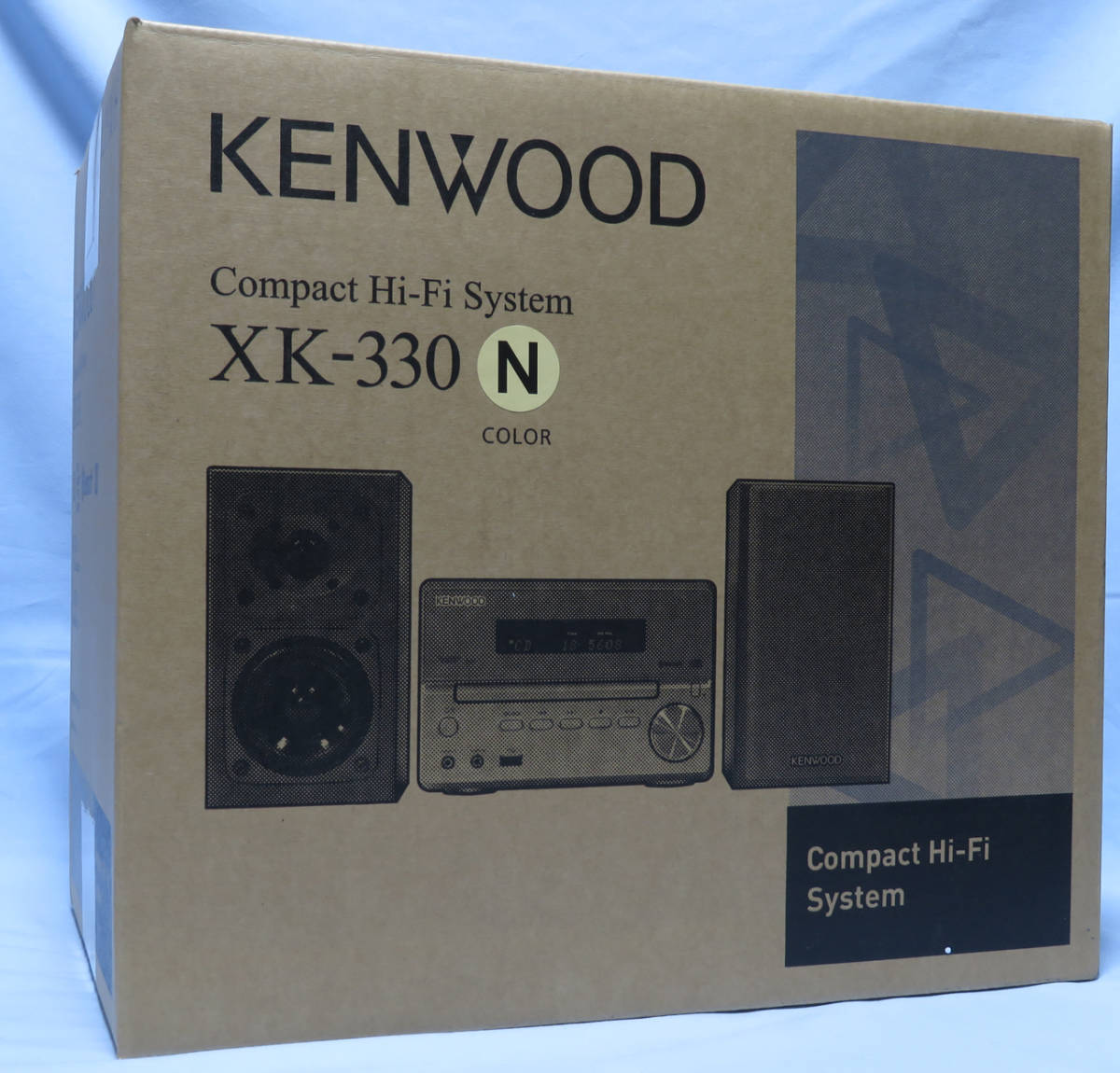 KENWOOD スピーカーペアユニット LS-XK330 ナチュラル 未使用未開封 XK-330 ゴールド付属スピーカー_画像2