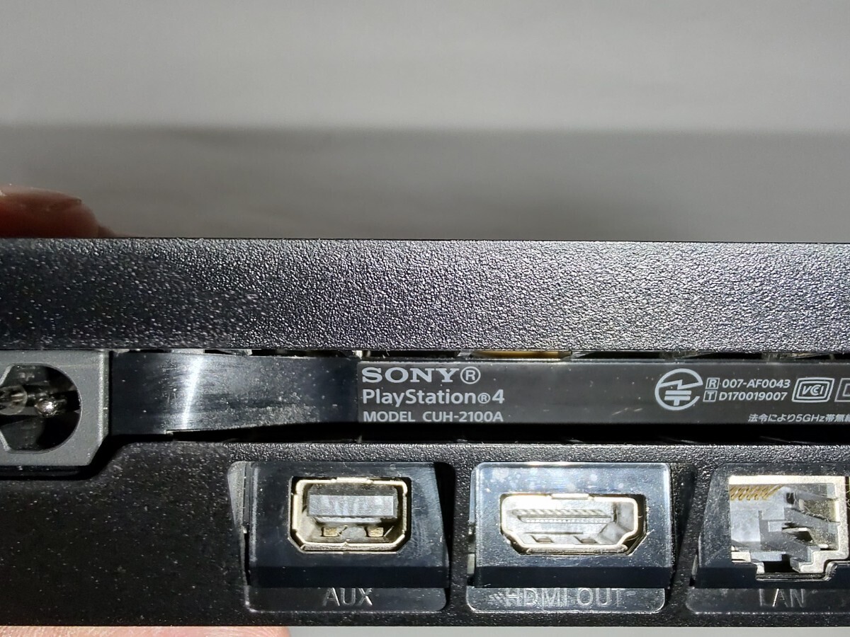 【F.W11.00】 SONY PlayStation4 CUH-2100A ジェットブラック 本体のみ ソニー プレイステーション4 封印シール有り PS4_画像9