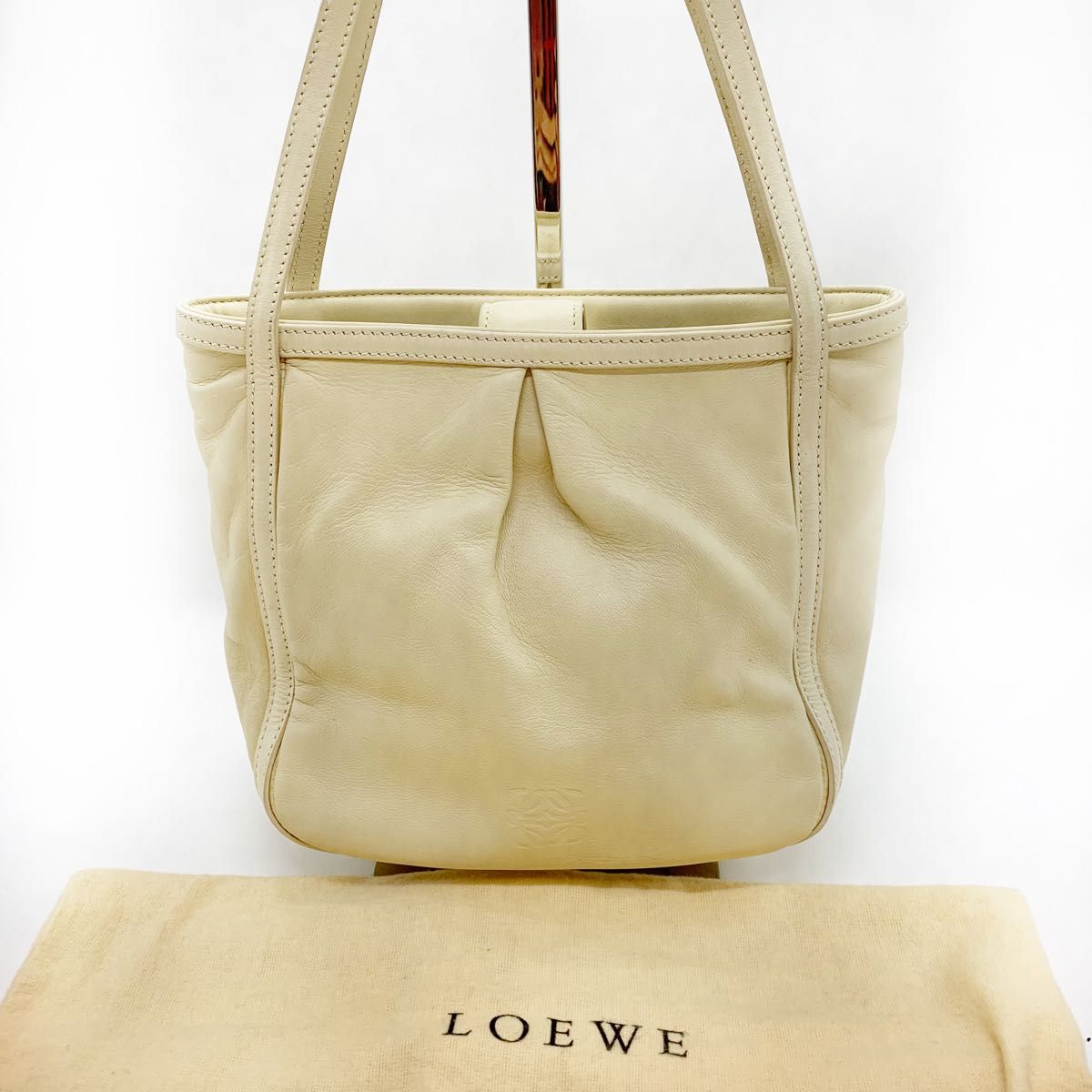 超美品！LOEWE ロエベ　ハンドバッグ　トートバッグ　アナグラム　ナッパレザー