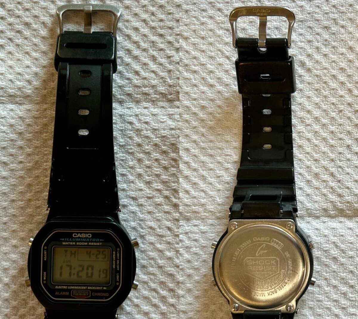 ★DW-5600E-1V★Bezel Chop Off Custom★5600 Series 2nd Model★EL Backlight★報音フラッシュ★Alarm★Stopwatch★各機能/ボタン作動確認の画像5