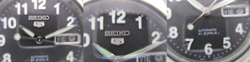 17413 腕時計★SEIKO 5 ファイブ 7S26-01V0 自動巻き デイデイト 21石 メンズの画像3