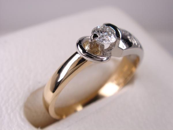 * new goods * free shipping * platinum &18 gold diamond te The Yinling g*0.13ct*