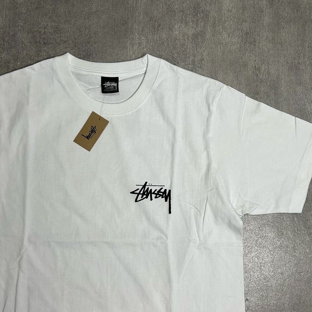 STUSSY ステューシー Plush Tee プラッシュ Tシャツ 半袖 メンズ レディース ぬいぐるみ ホワイト 白 Lの画像6